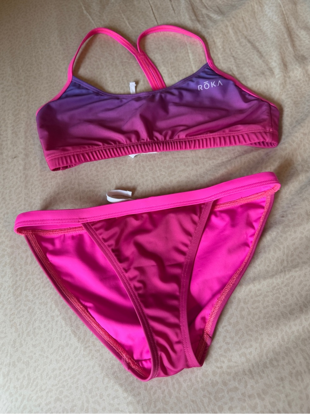 Roka Women's Pink Ombre Two-Piece Bikini Set